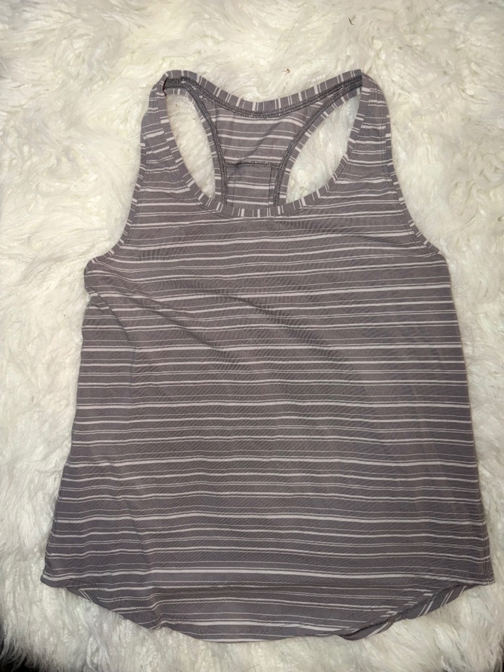 🤎 LULULEMON // Buttery Soft Tank // Grey Stripe